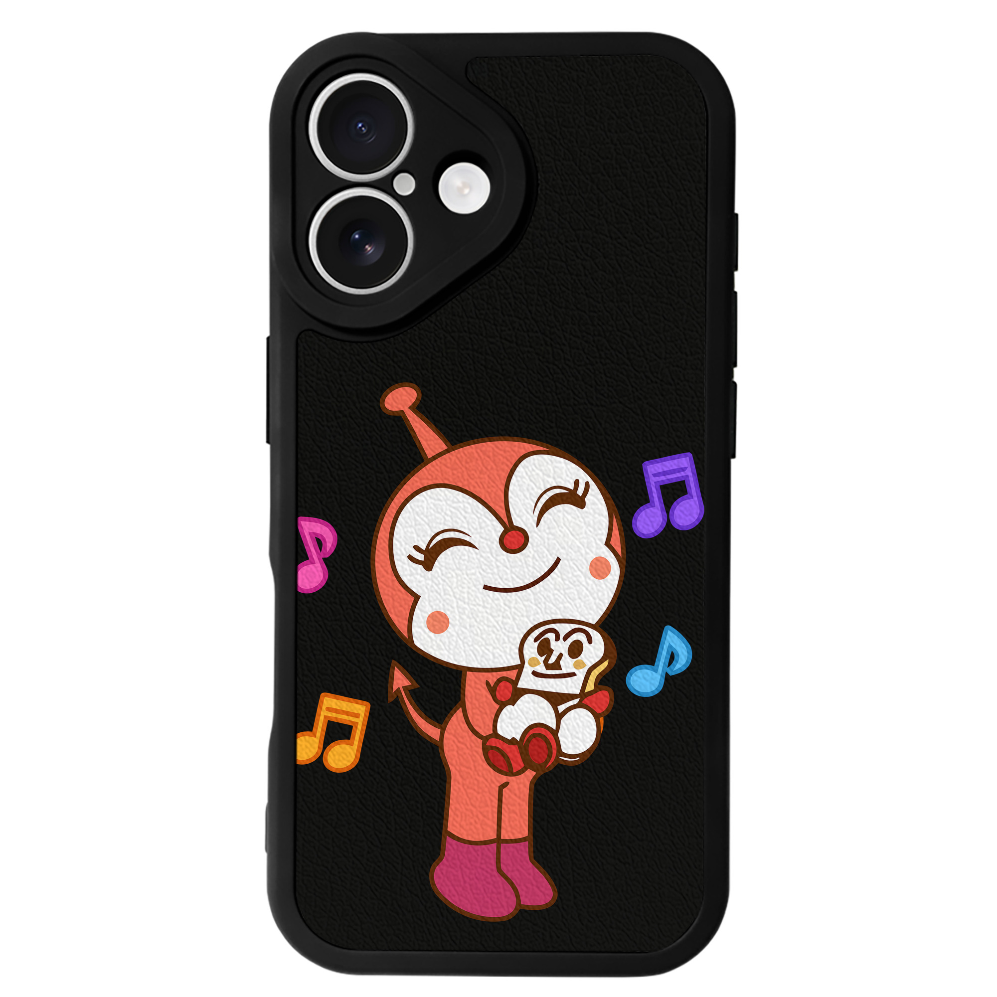 （画像用） アンパンマン Anpanman 【iPhone 16シリーズ対応】シリコンスマホケース（レザー調） 材質：シリコン
